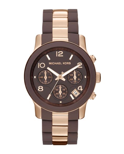 michael kors watch women brown|michael kors women's oversized watches.